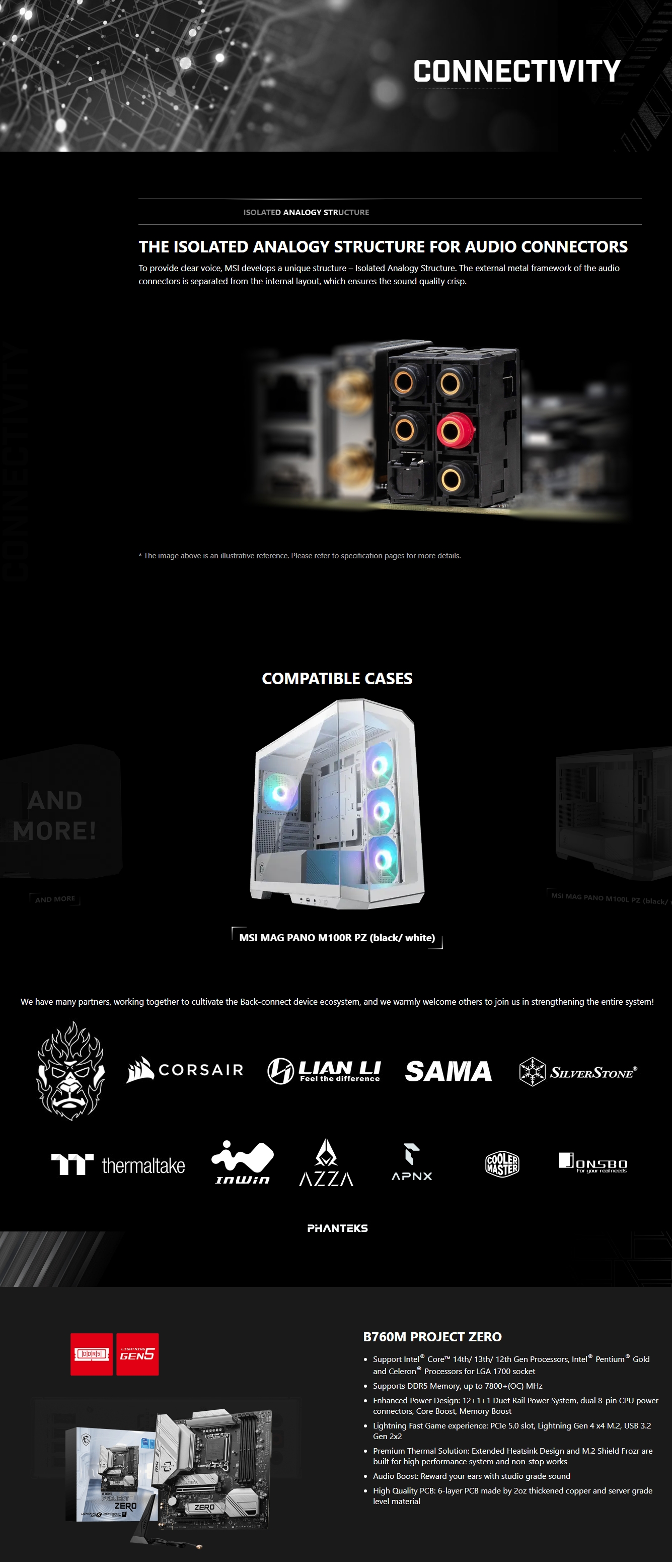 MSI MAG B760M PROJECT ZERO m-ATX Motherboard