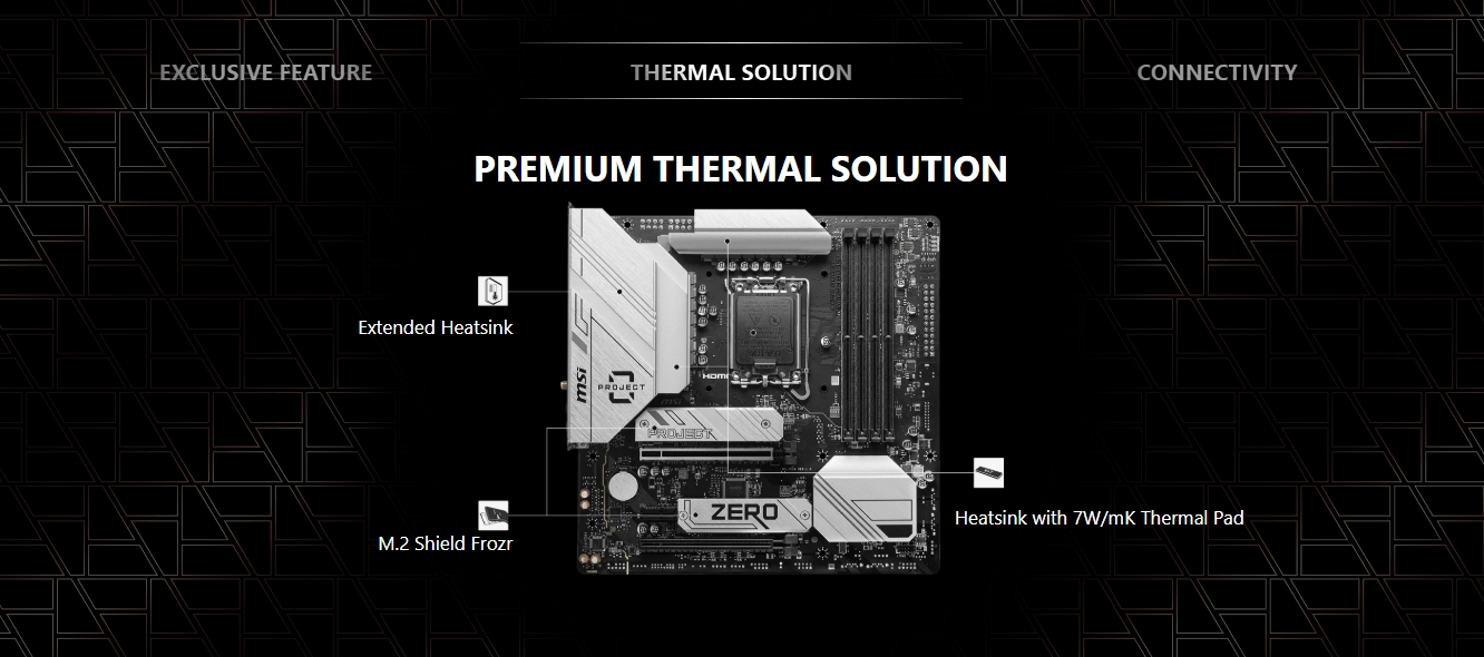 MSI MAG B760M PROJECT ZERO m-ATX Motherboard