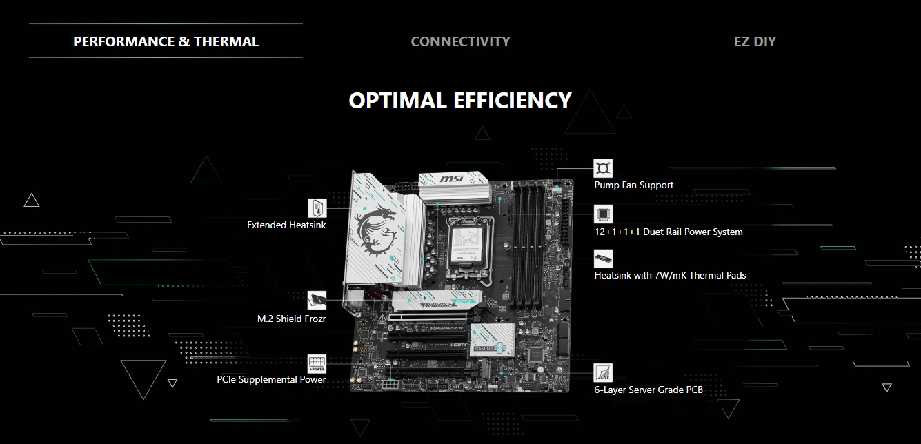 MSI MAG B860M GAMING PLUS WIFIm-ATX Motherboard