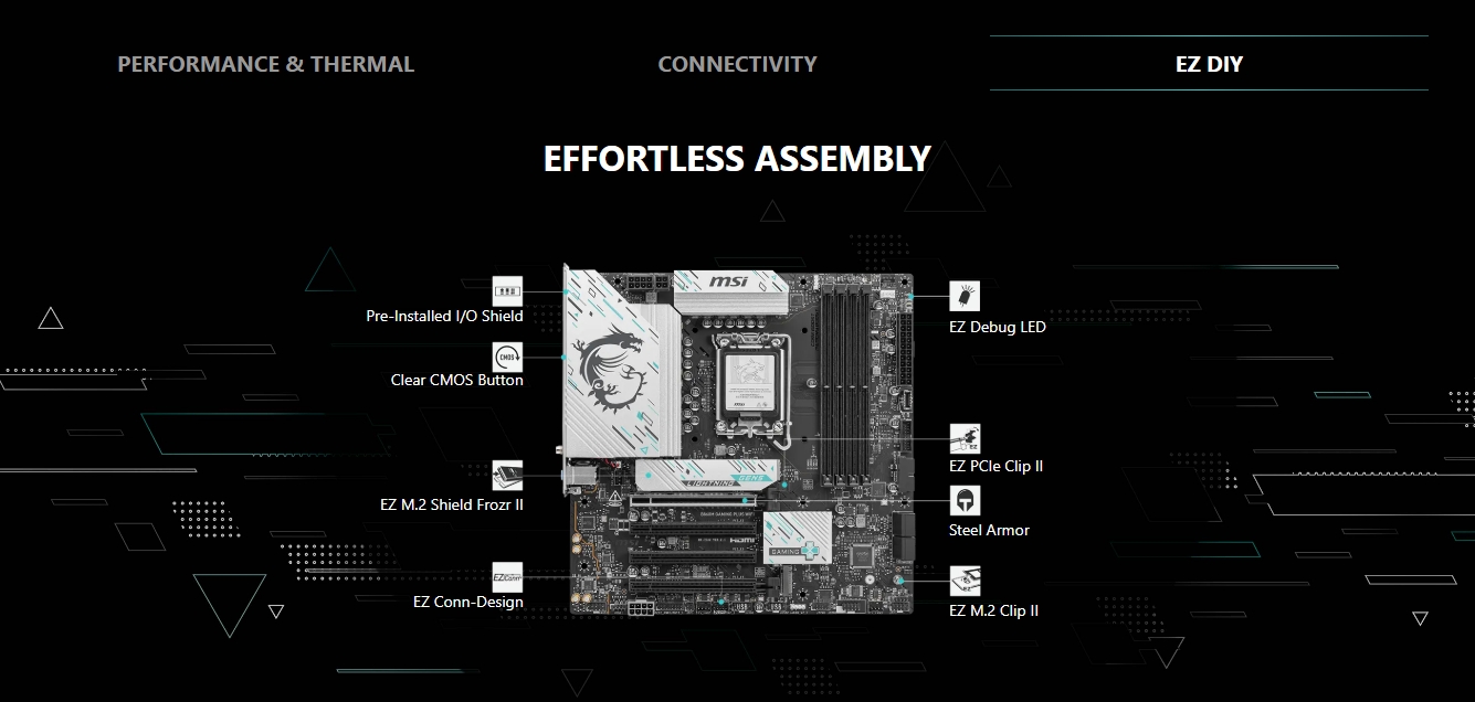 MSI MAG B860M GAMING PLUS WIFIm-ATX Motherboard