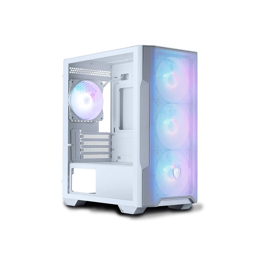 MSI MAG FORGE M100R Tempered Glass Micro-ATX Case - White - MAG FORGE ...