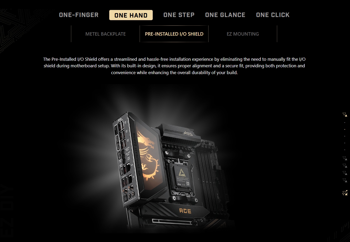MSI MEG X870E ACE MAX AM5 ATX Motherboard