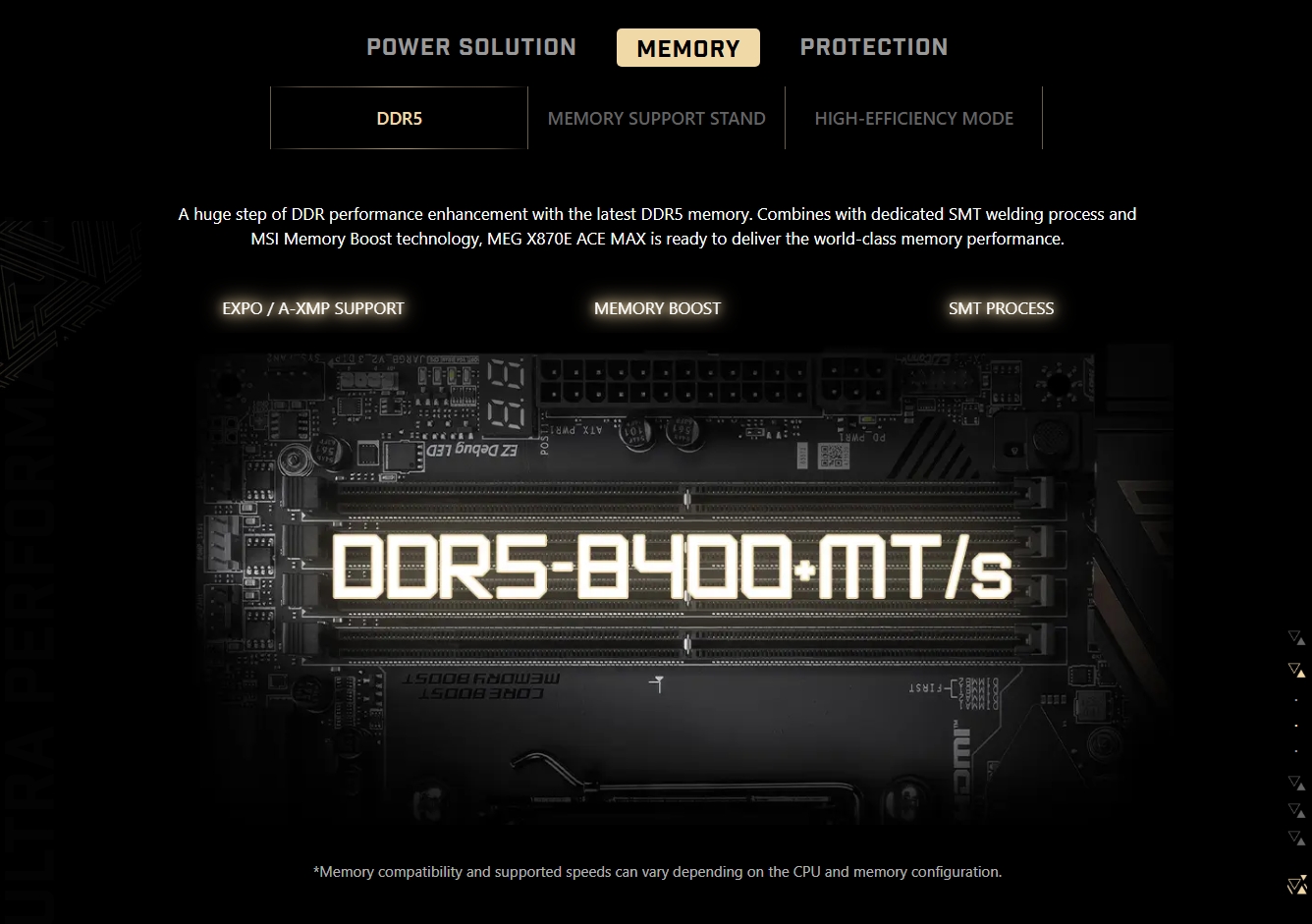 MSI MEG X870E ACE MAX AM5 ATX Motherboard
