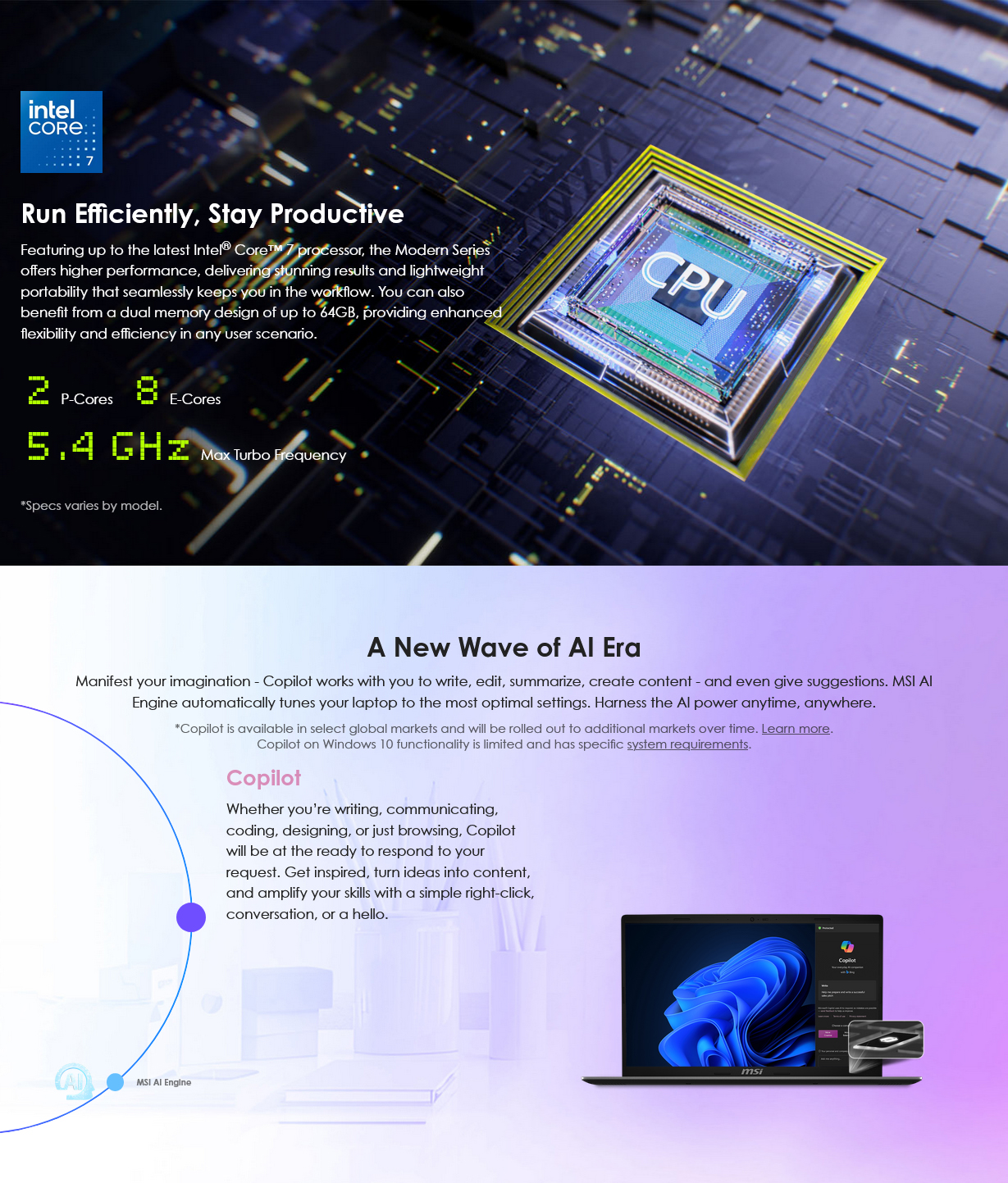 MSI Modern 15 F1M 15.6" Laptop Core 5 120U 16GB 512GB W11P