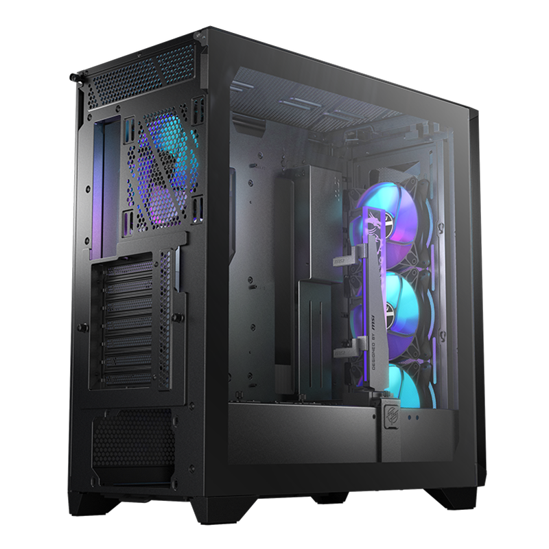D*E様 MSI GUNGNIR 300R ブラック MSI MPG GUNGNIR 300R AIRFLOW Tempered Glass Mid-Tower E-ATX Case