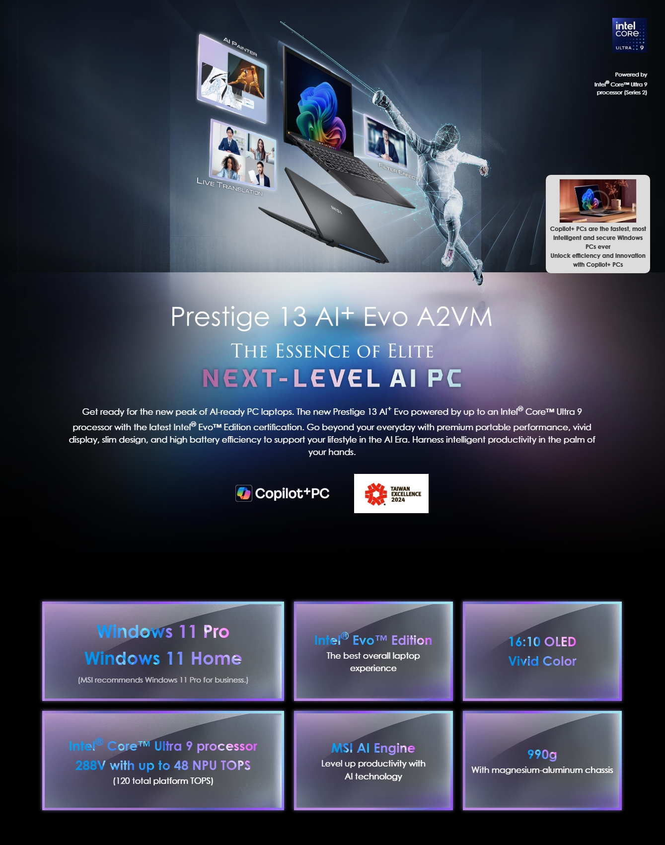 MSI Prestige 13 AI+ Evo 13.3