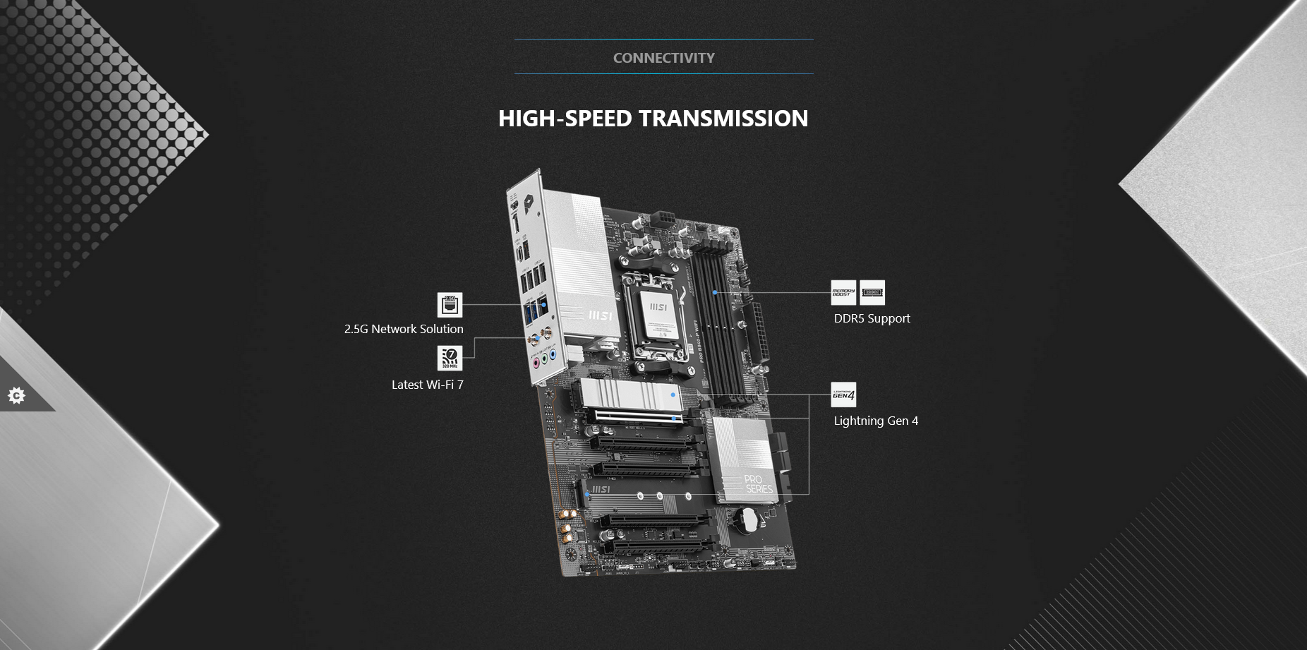 MSI PRO B840-P WIFI AM5 ATX Motherboard