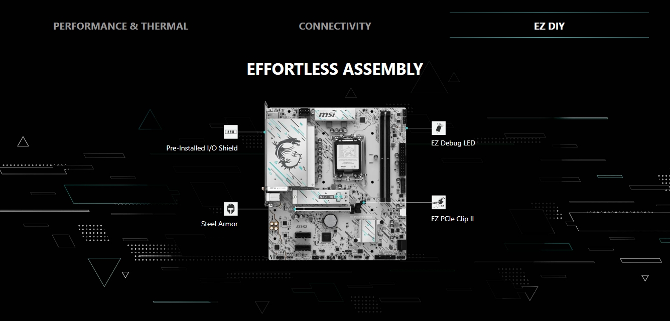 MSI PRO H810M-GAMING WIFI6Em-ATX Motherboard