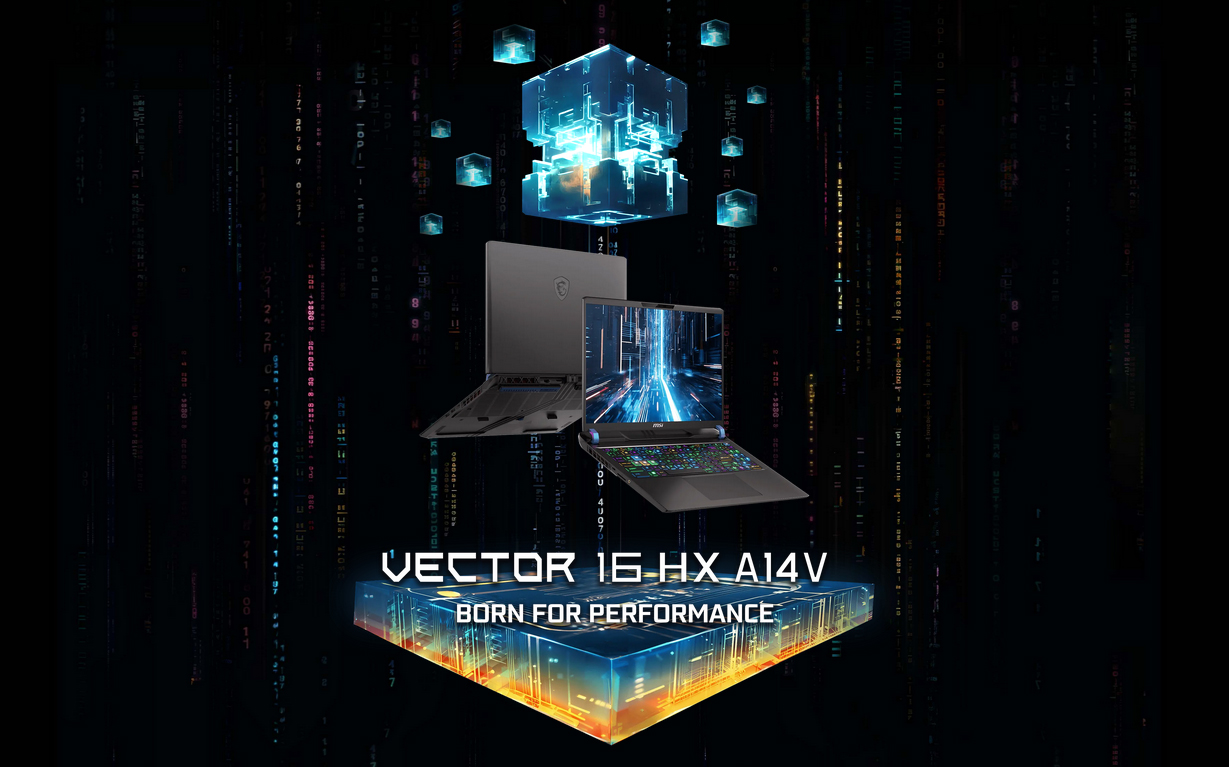 MSI Vector 16 HX A14VHG 16" 240Hz QHD+ Laptop i9-14900HX 32GB 2TB RTX4080 W11P