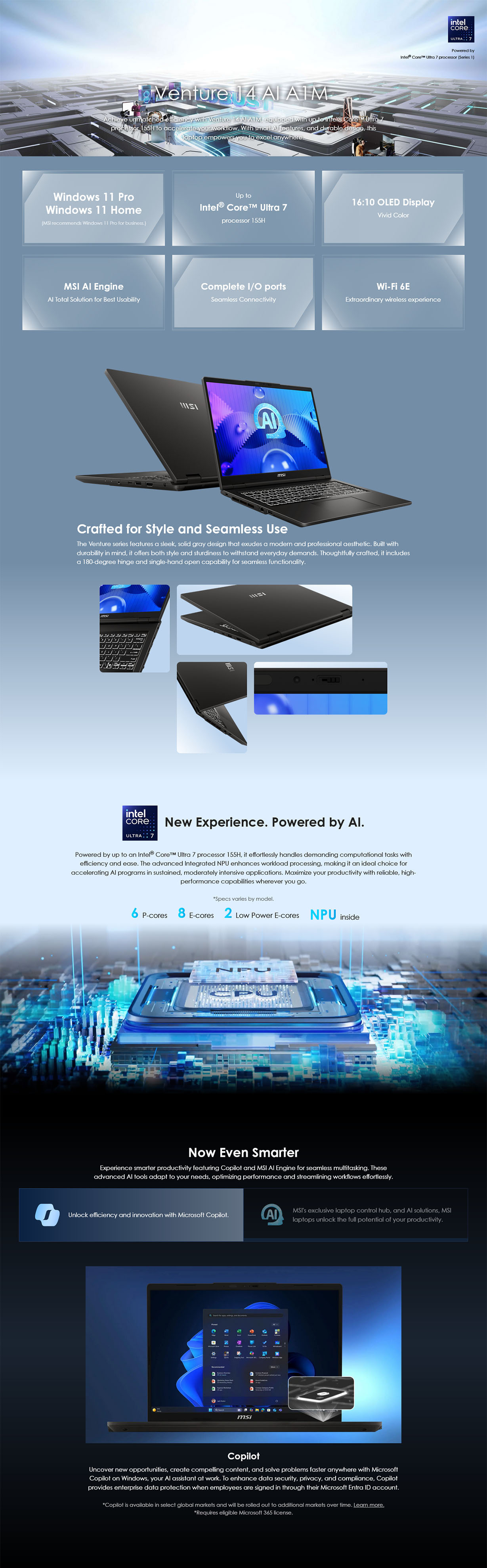 MSI Venture 14 AI A1MG 14