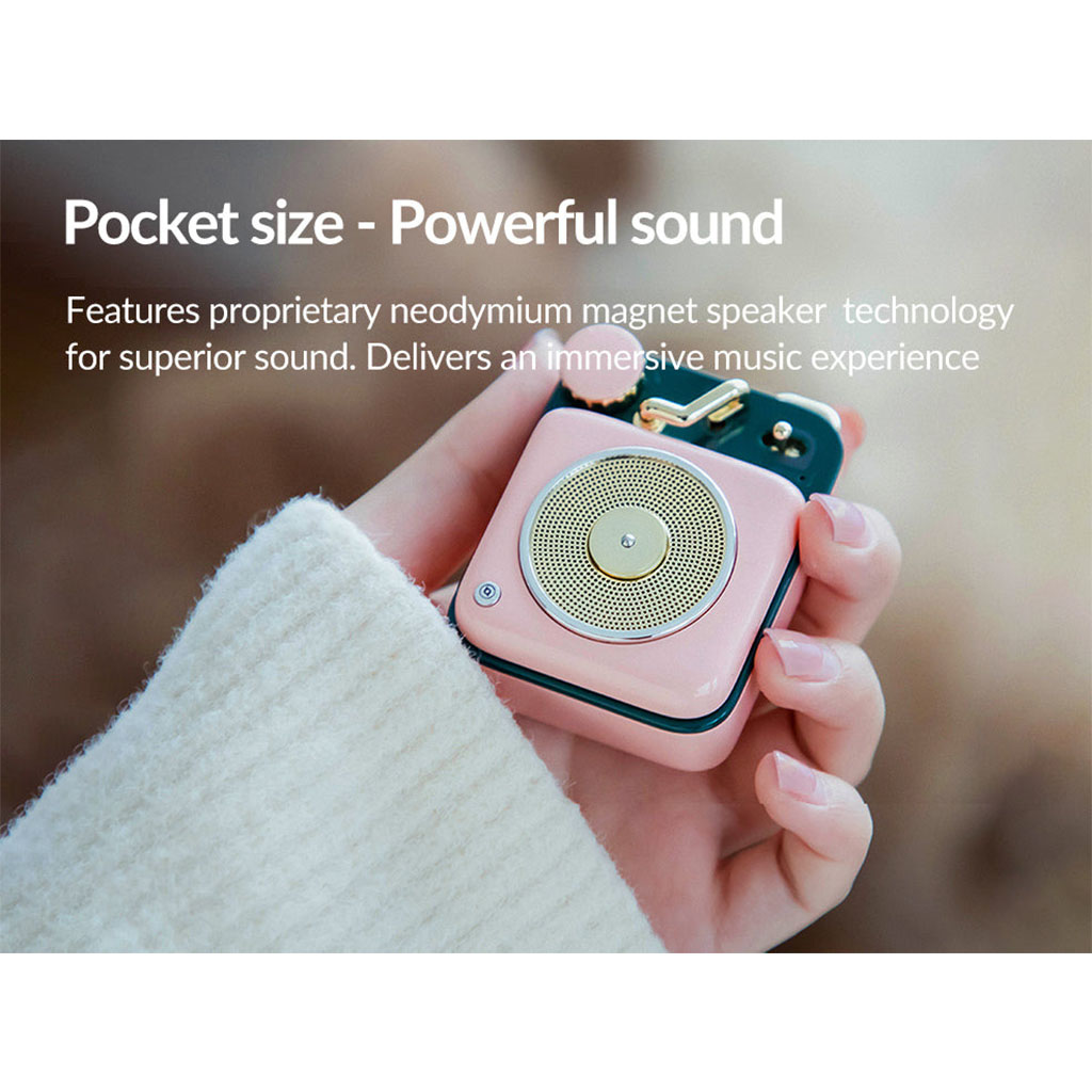 MUZEN Button Mini Bluetooth Speaker - Red - MW-P1I Red | Mwave
