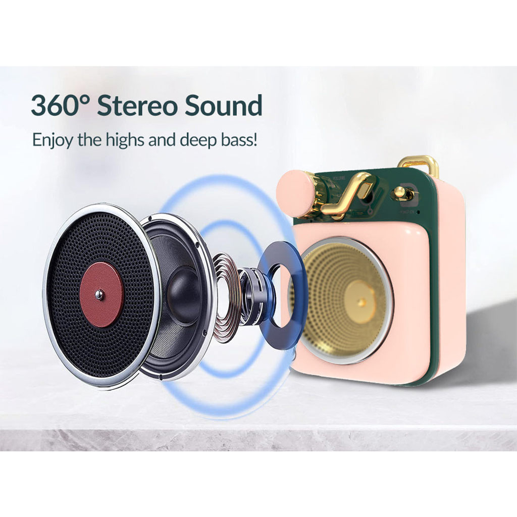 MUZEN Button Mini Bluetooth Speaker - Red - MW-P1I Red | Mwave