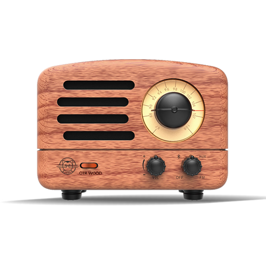 MUZEN OTR Wood Portable FM Radio Bluetooth Speaker - Rosewood - MW