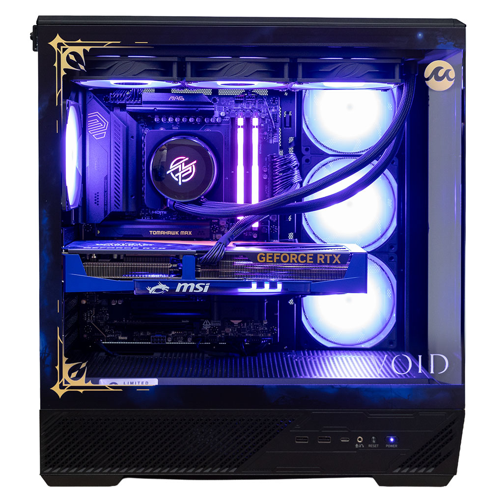 Mwave X MSI MIDNIGHT VOID Gaming PC - AMD Ryzen 7 9800X3D & MSI GeForce ...