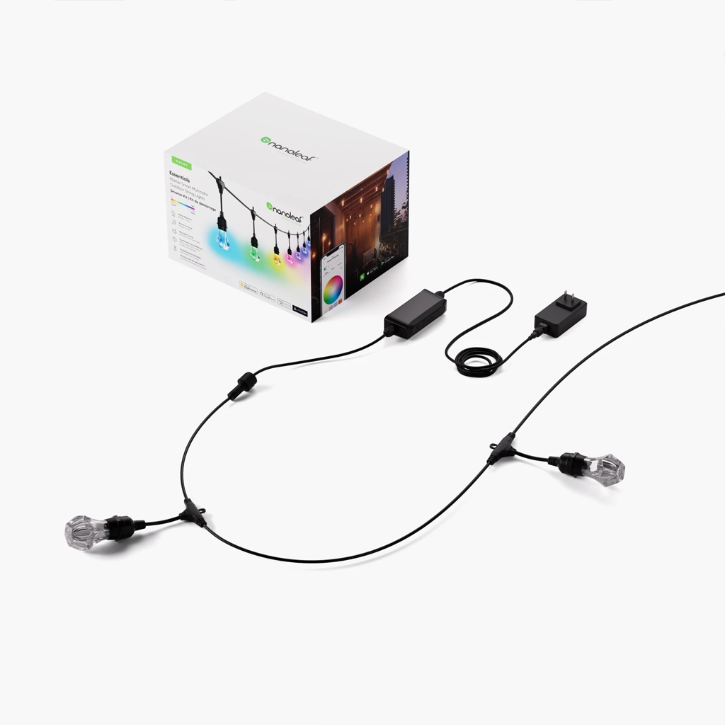 Nanoleaf Matter Smart Multicolor Outdoor String Lights Starter Kit ...