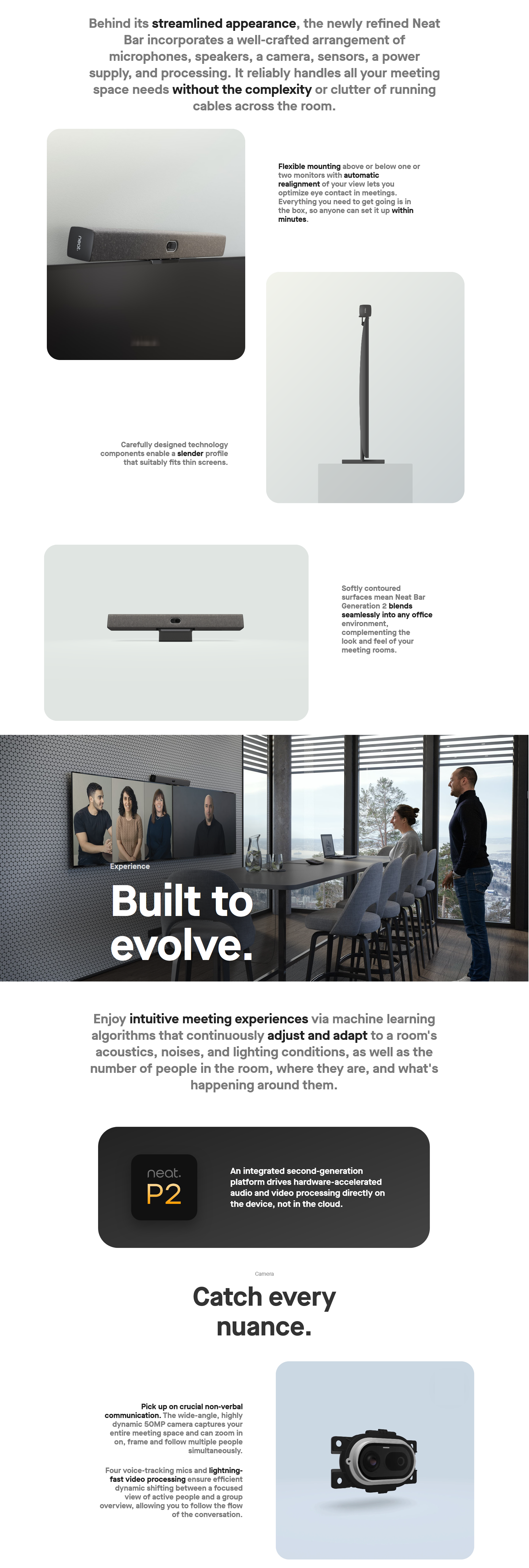 Neat Bar SE Gen 2 4K UHD Collaboration Bar
