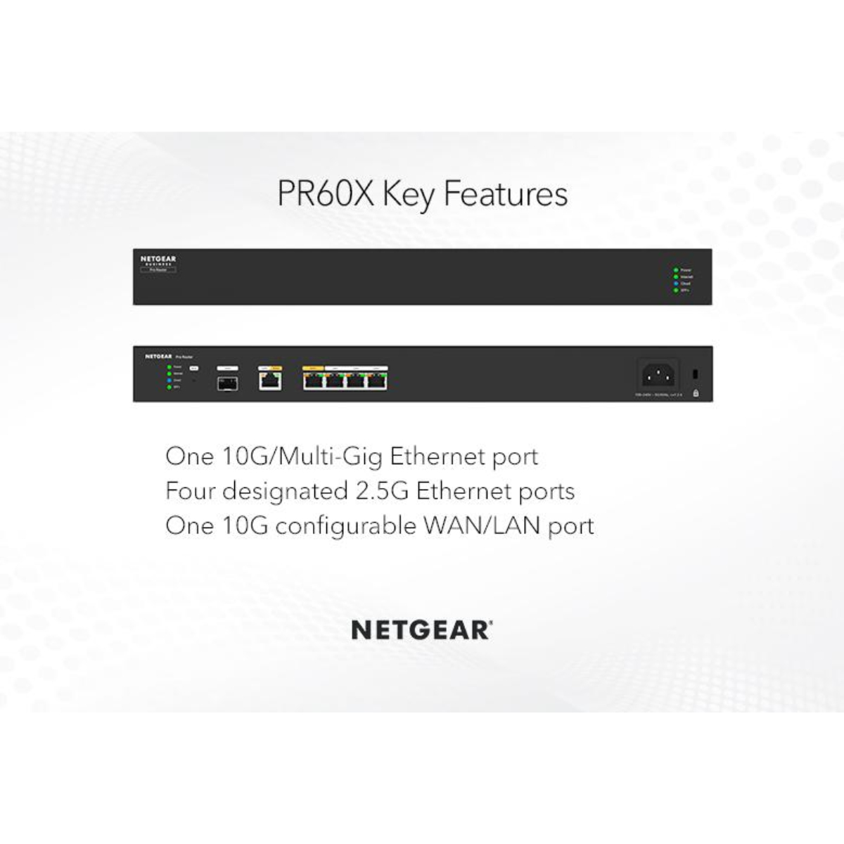 Netgear PR60X Dual WAN Pro Router with 10G/Multi-Gigabit and ICM ...