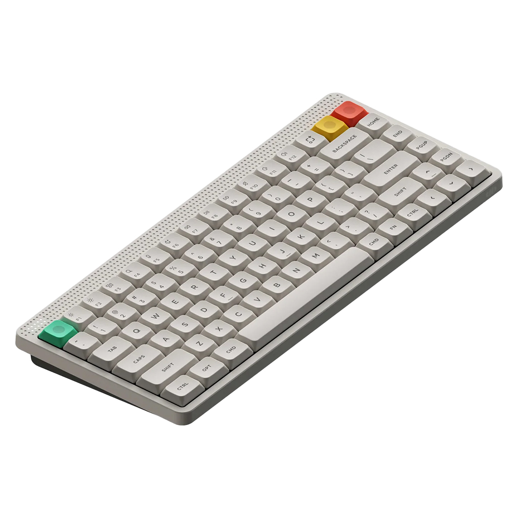 NuPhy Node75 Hot-Swappable RGB Low-Profile Lunar White Wireless
