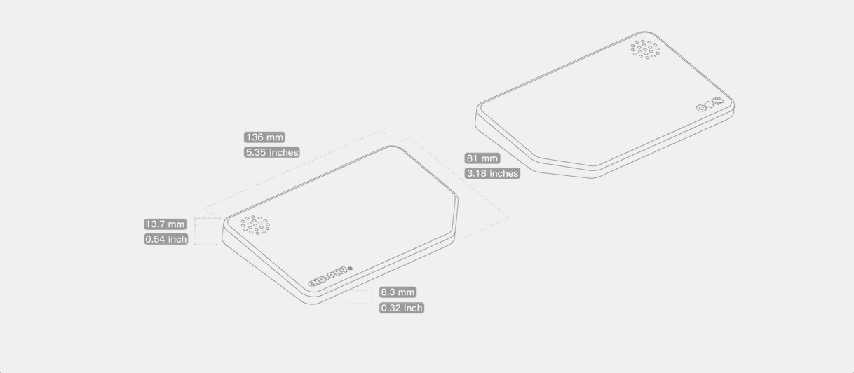 NuPhy Node Series Low-Profile Silicone Wrist Rest - Lunar White