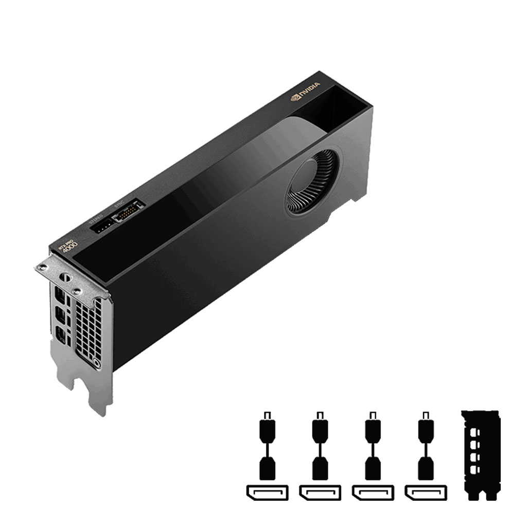 NVIDIA RTX PRO 4000 SFF Blackwell 24GB Professional Video Card - 900 ...