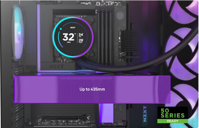 NZXT H9 RGB+ Flow Tempered Glass Mid-Tower E-ATX Case - Black