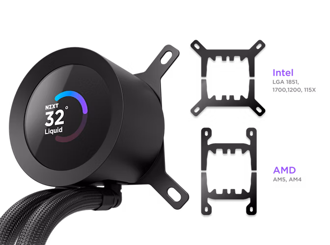 NZXT Kraken Plus 280mm Liquid CPU Cooler - Black
