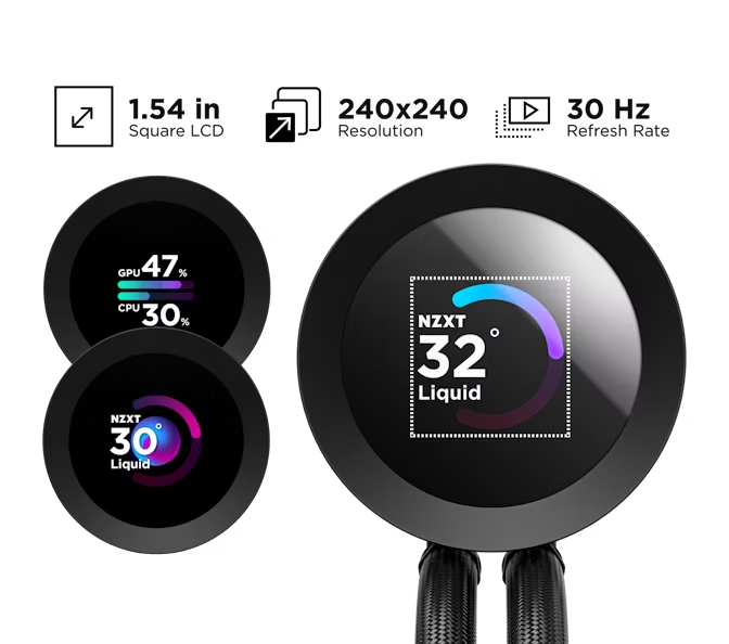 NZXT Kraken Plus 360mm Liquid CPU Cooler - Black