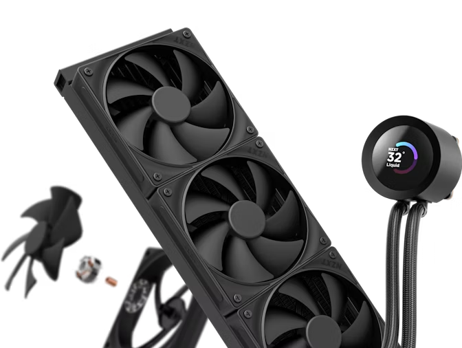 NZXT Kraken Plus 360mm Liquid CPU Cooler - Black