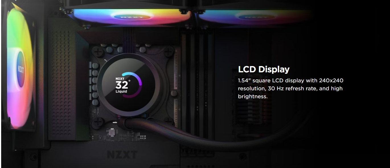 NZXT Kraken Plus RGB 360mm Liquid CPU Cooler - White