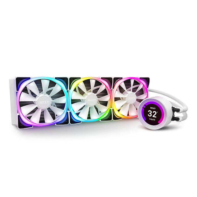 NZXT Kraken Z73 360mm RGB AIO Liquid CPU Cooler White RLKRZ73RW