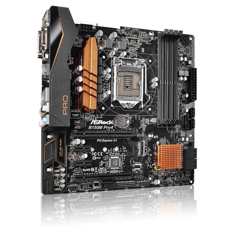 Open Box - ASRock B150M Pro4 LGA1151 micro-ATX Motherboard - B150M Pro4