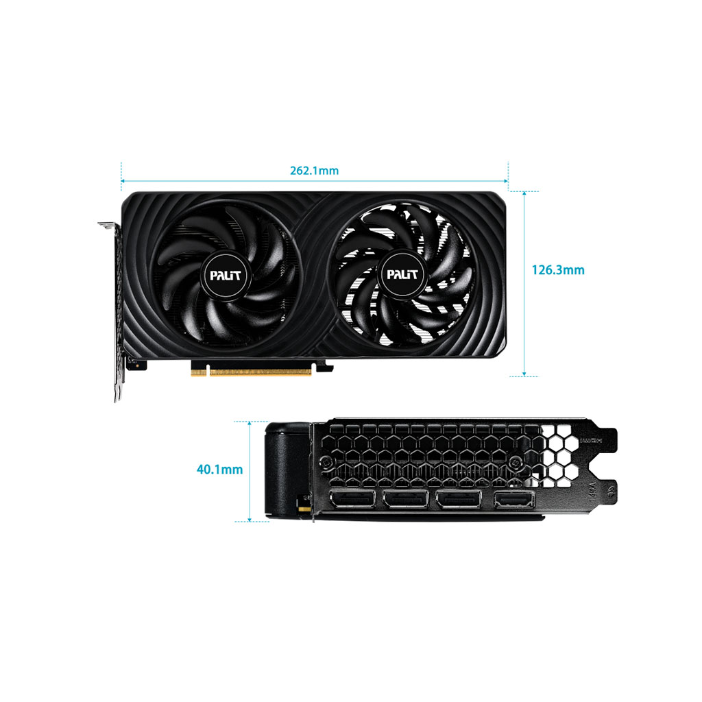 Palit GeForce RTX 5050 Dual 8GB GDDR6 Video Card - NE65050019P1