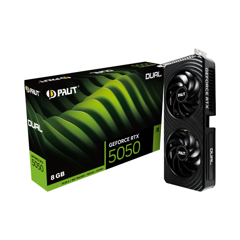 グラフィックボード・グラボ・ビデオカード PALIT GEFORCE RTX 5050 8GB Palit GeForce RTX 5050 Dual 8GB GDDR6 Video Card - NE65050019P1