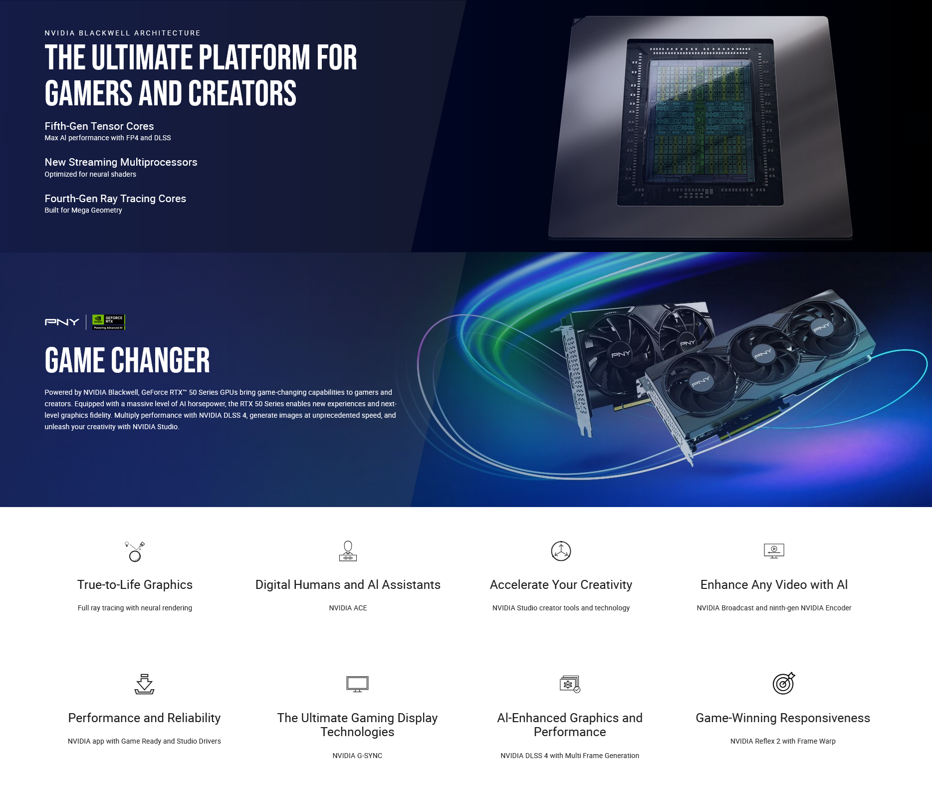 PNY GeForce RTX 5060 ARGB EPIC-X RGB Triple Fan OC 8GB Video Card