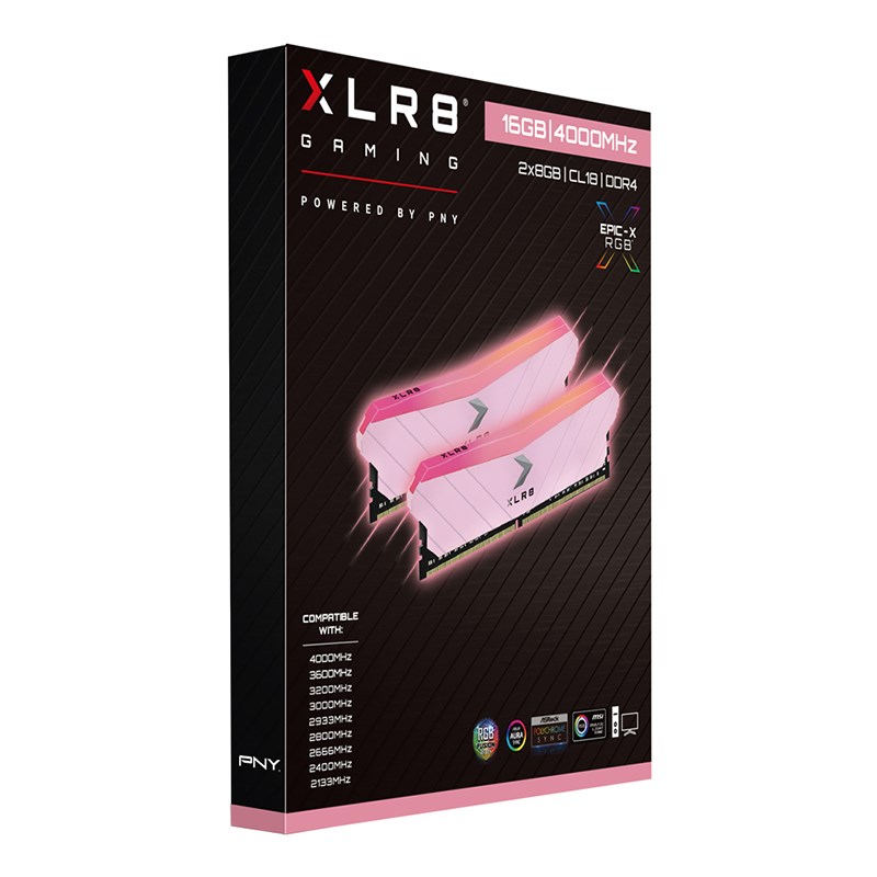 PNY XLR8 RGB 16GB (2x 8GB) DDR4 4000MHz Desktop Memory