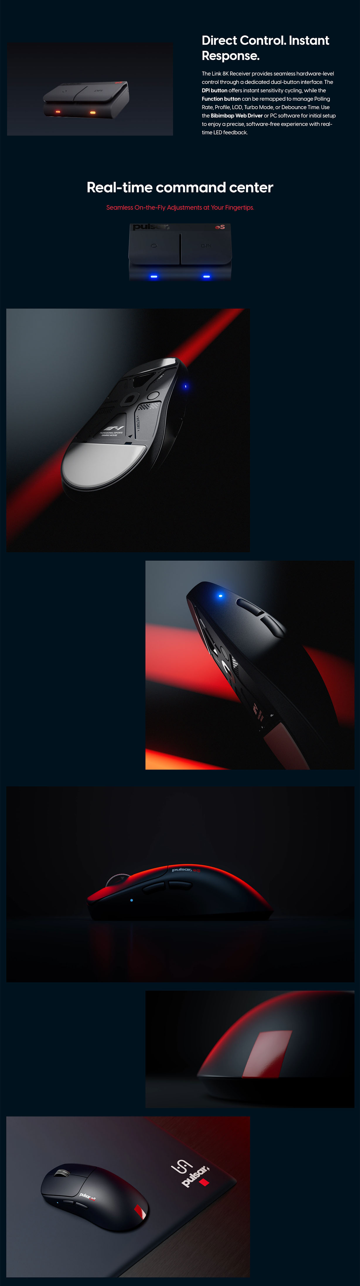 Pulsar x VAXEE eS FS-1 8K Lightweight Wireless Optical Gaming Mouse