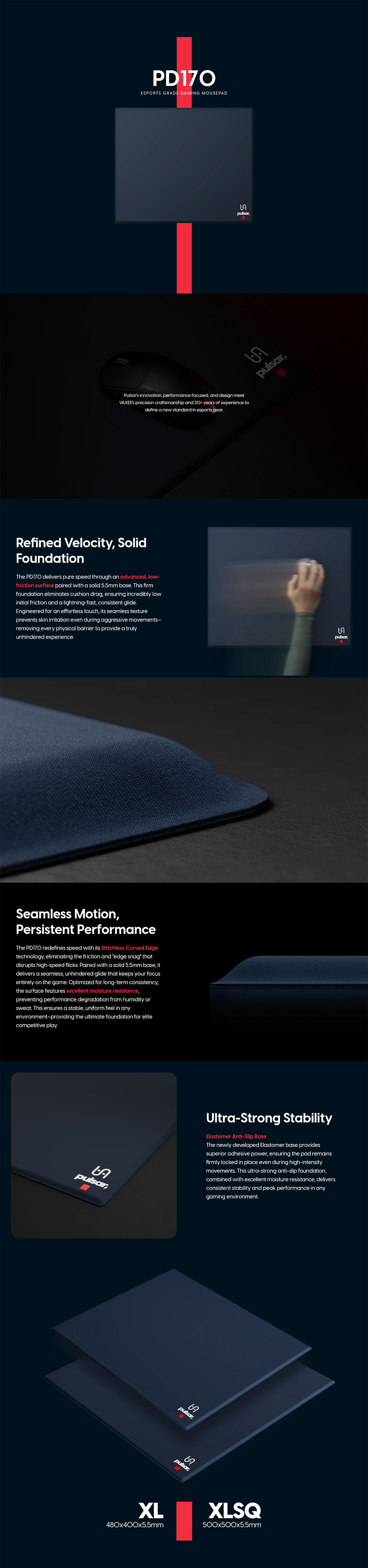 Pulsar x VAXEE eS PD170 XL Gaming Mousepad