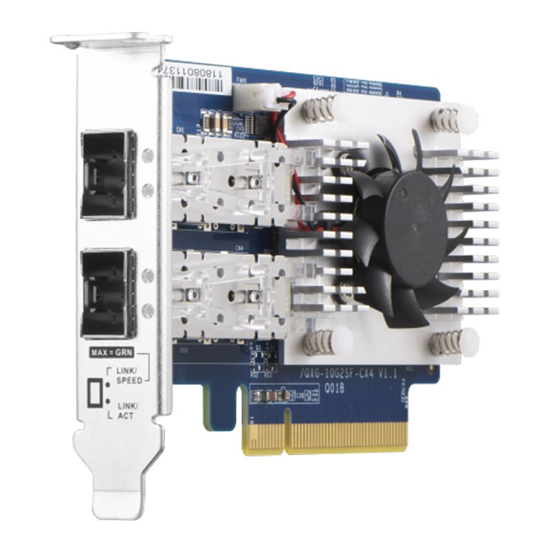 QNAP QXG10G2SFCX4 10GbE 2Port SFP+ Low Profile PCIe Network
