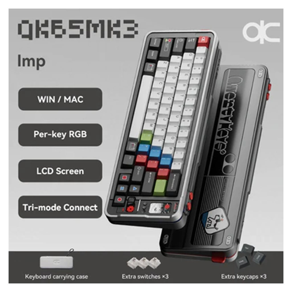 Qwertykeys QK65 MK3 Prebuilt Wireless Mechanical Keyboard - Imp ...