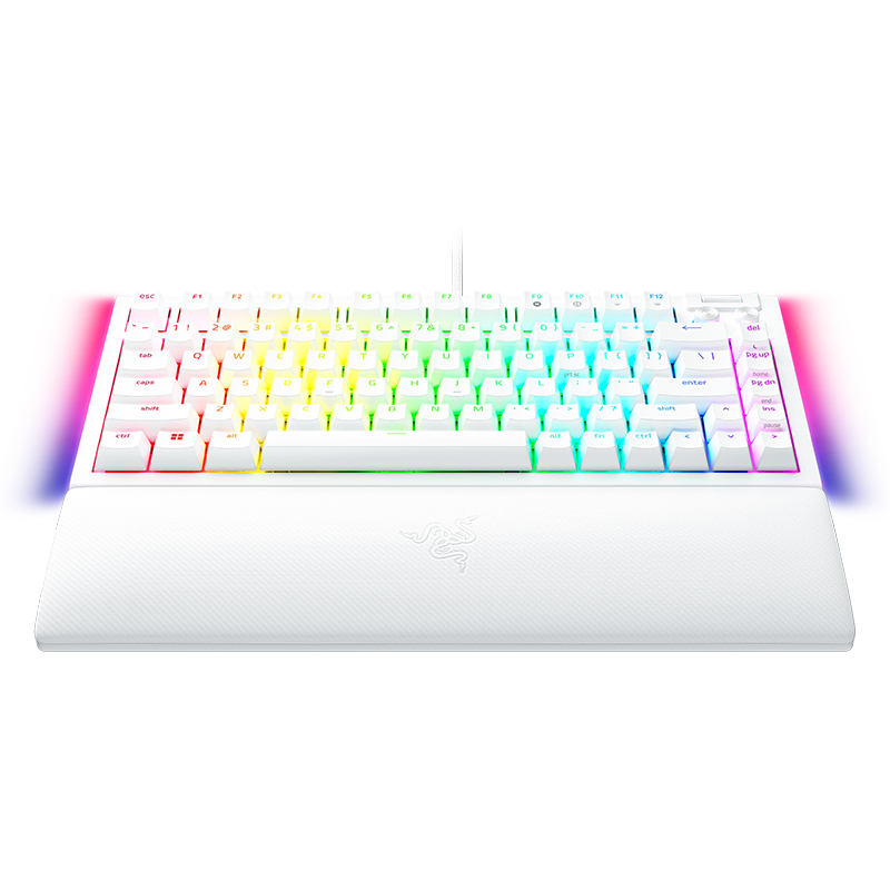 Razer Blackwidow V4 75% White Mechanical Gaming Keyboard - Orange