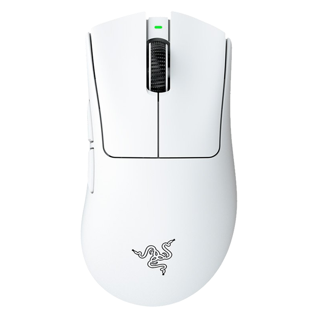White Wireless Razer Razer DeathAdder V4 Pro Wireless Gaming Mouse - White - RZ01-05330200 ...