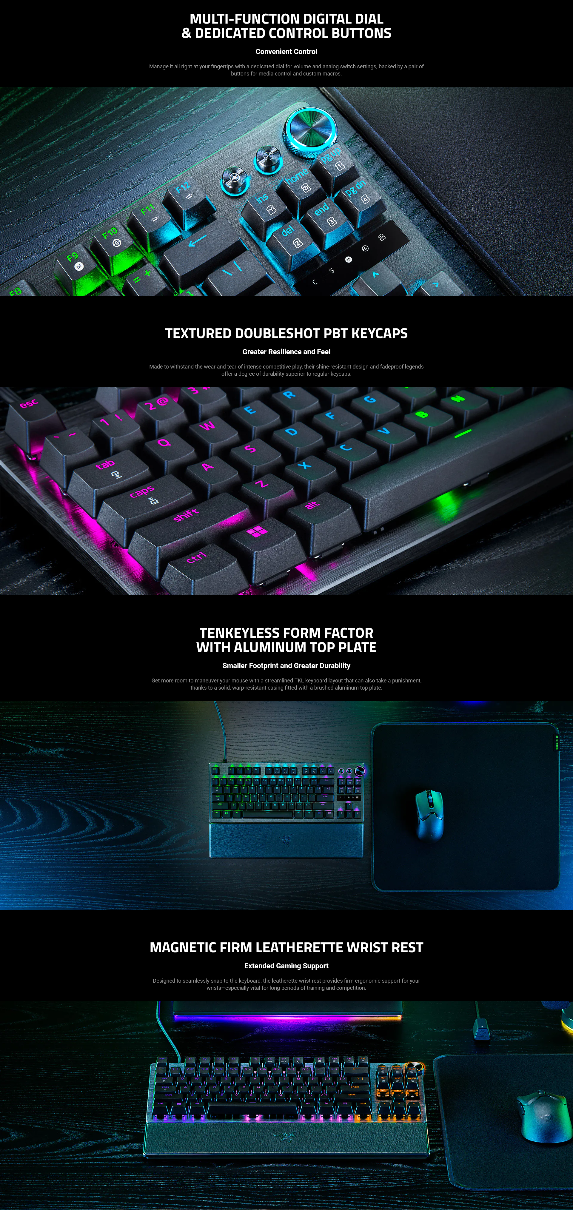 Razer Huntsman V3 Pro Tenkeyless Analog Optical Esports Keyboard - Counter-Strike 2 Edition