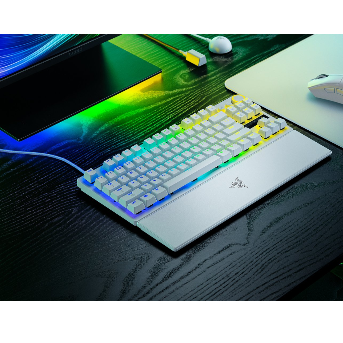 Razer Huntsman V3 Pro TKL 8KHz Analog Optical Esports Keyboard - White ...