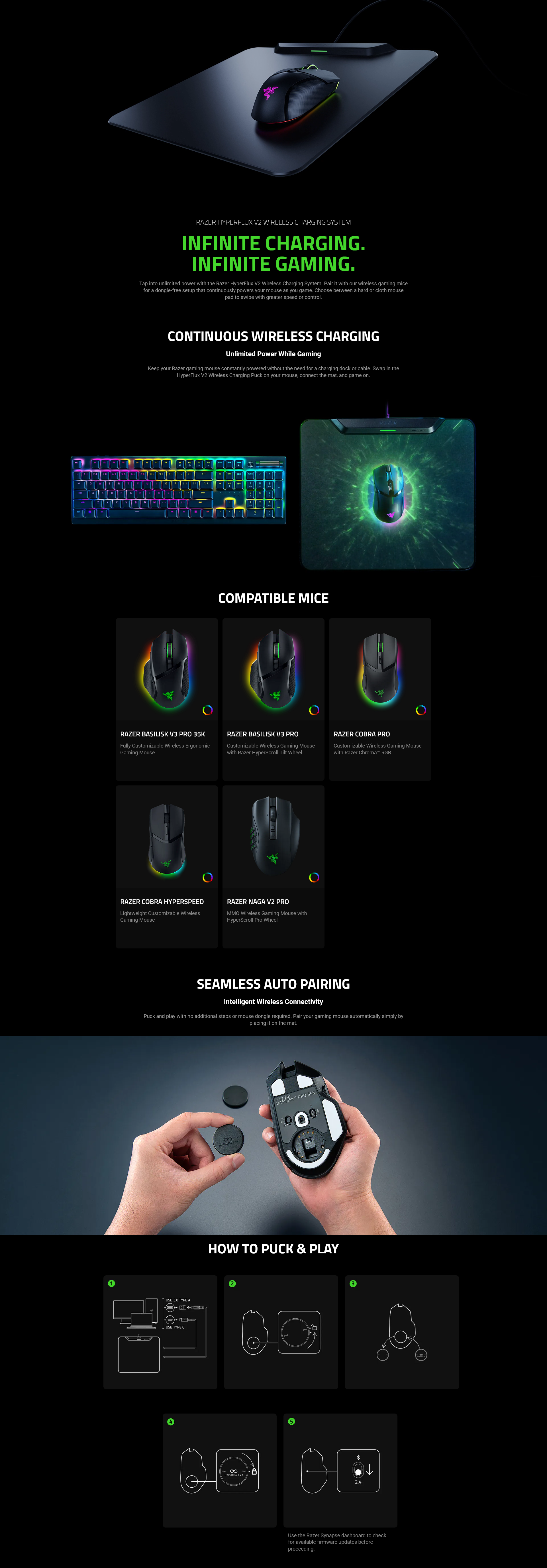 Razer HyperFlux V2 Wireless Charging System - Hard - RZ81-04930100 | Mwave