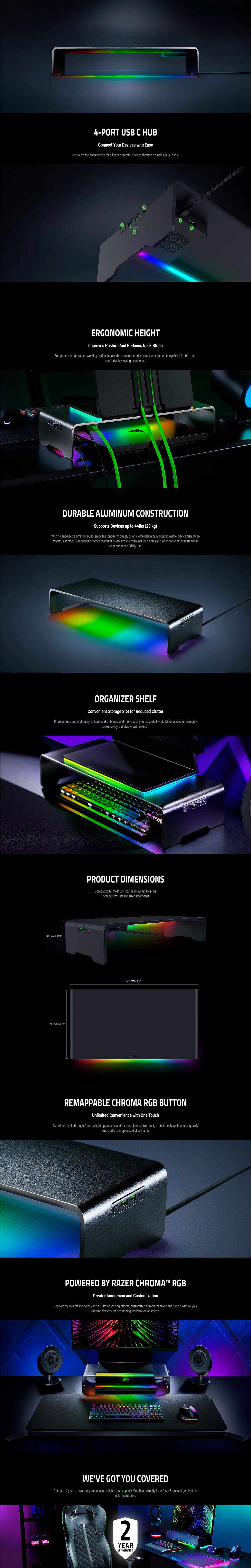 Razer Monitor Stand Chroma - RC21-02320100 | Mwave