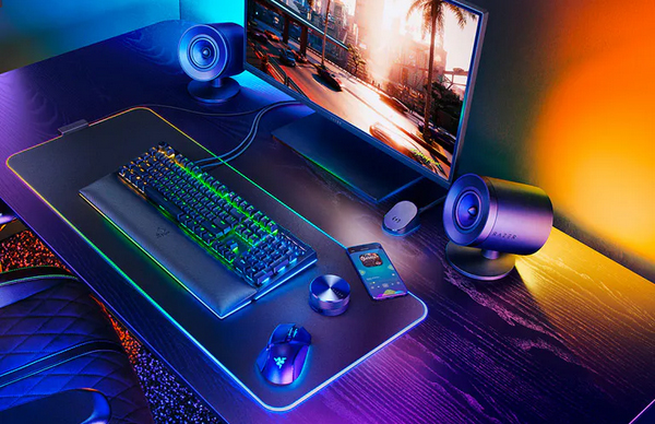 Razer Nommo V2 Pro 2.1 USB-C + Bluetooth RGB PC Gaming Speakers with Subwoofer