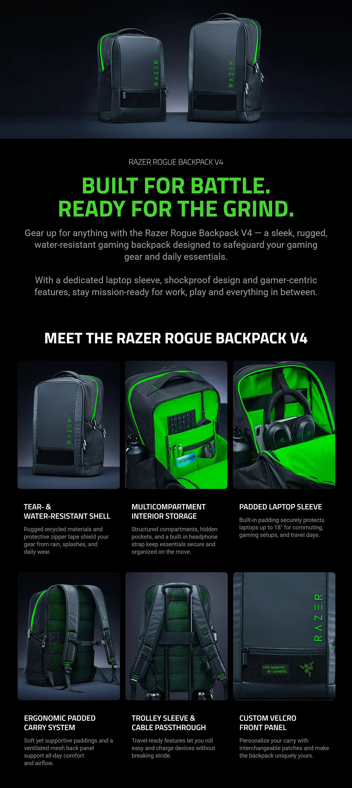 Razer Razer Rogue 18 36L Gaming Backpack V4