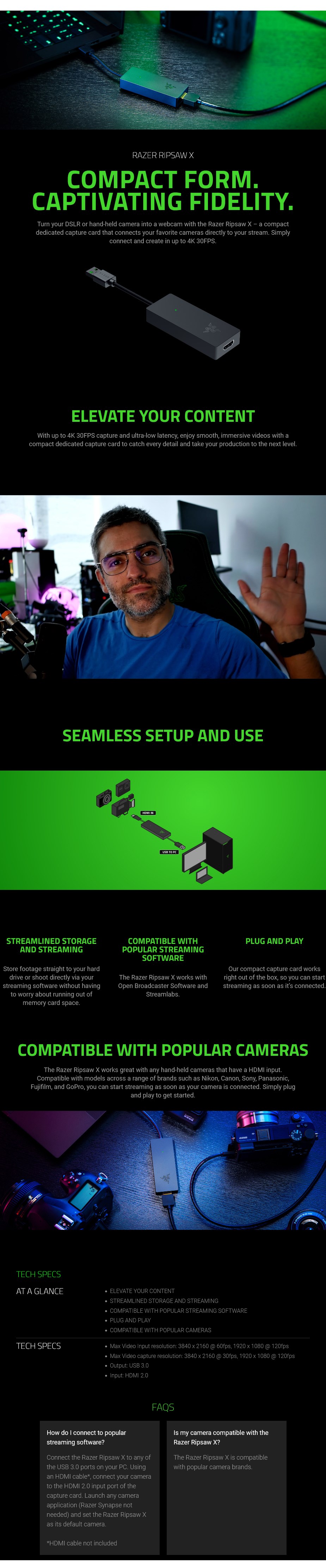 Razer Ripsaw X 4K USB Capture Card - Desktop Overview 1