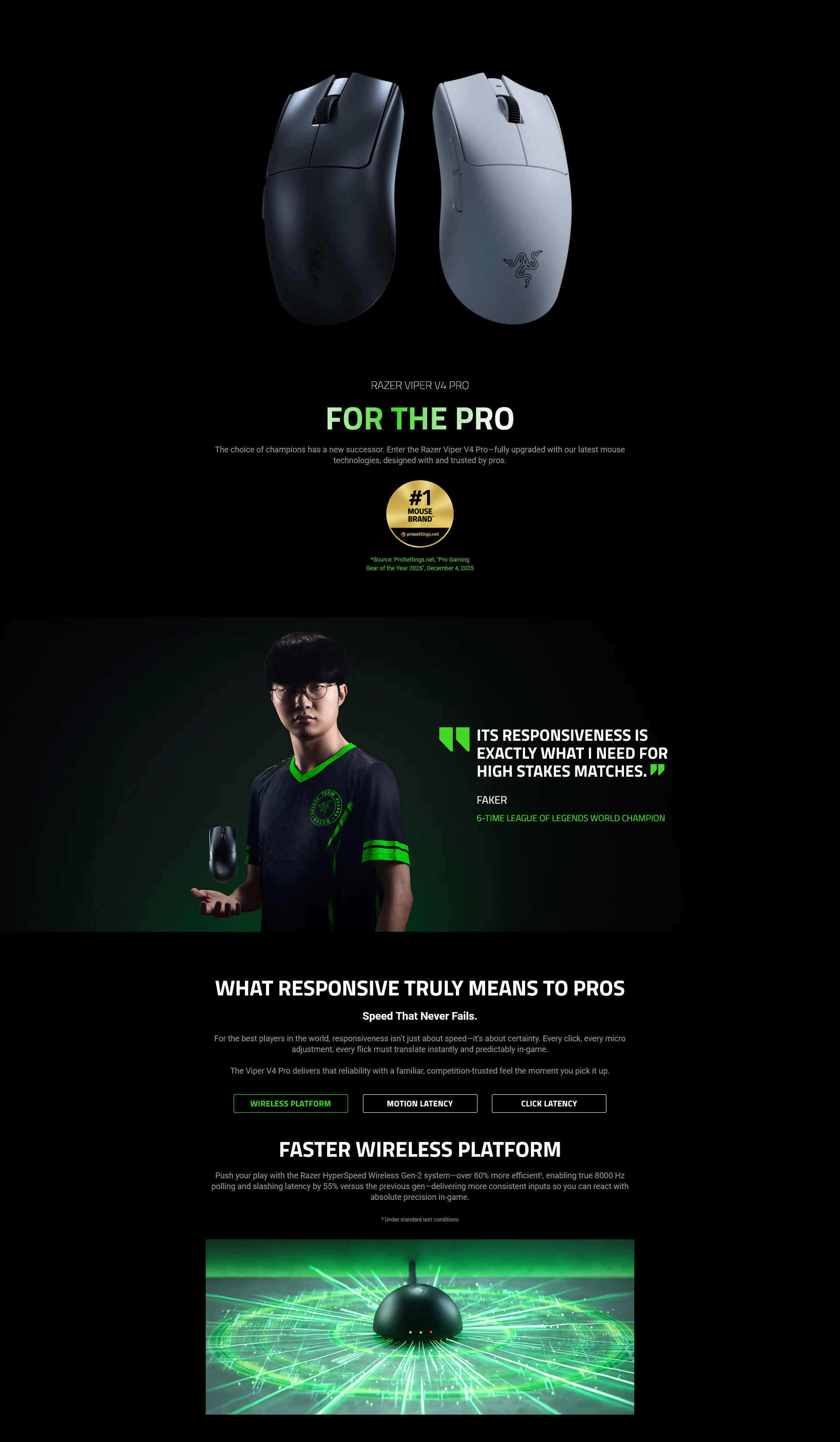 Razer Viper V4 Pro Wireless Esports Gaming Mouse
