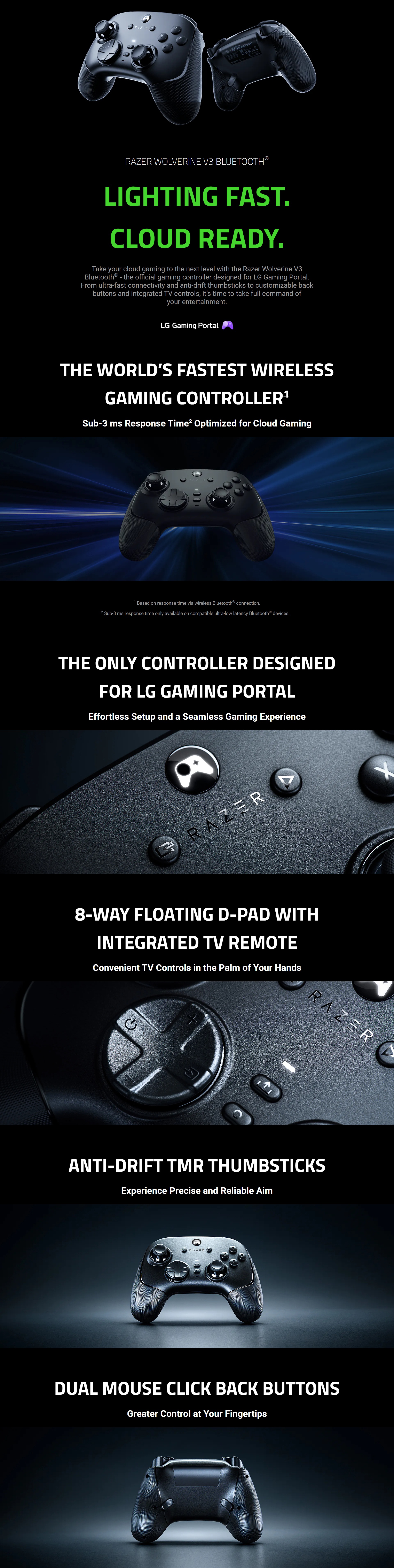 Razer Wolverine V3 Wireless Bluetooth Gaming Controller